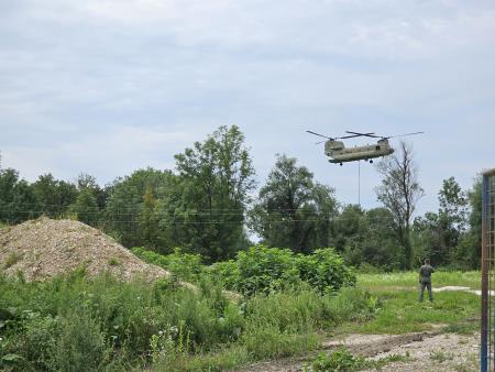 Posredovanje helikopterja Boeing Chinook v Biščah